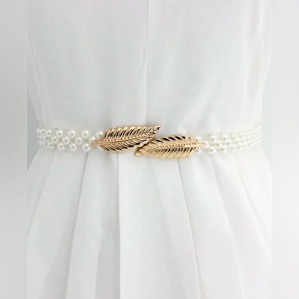 Pearl leaf belt S828